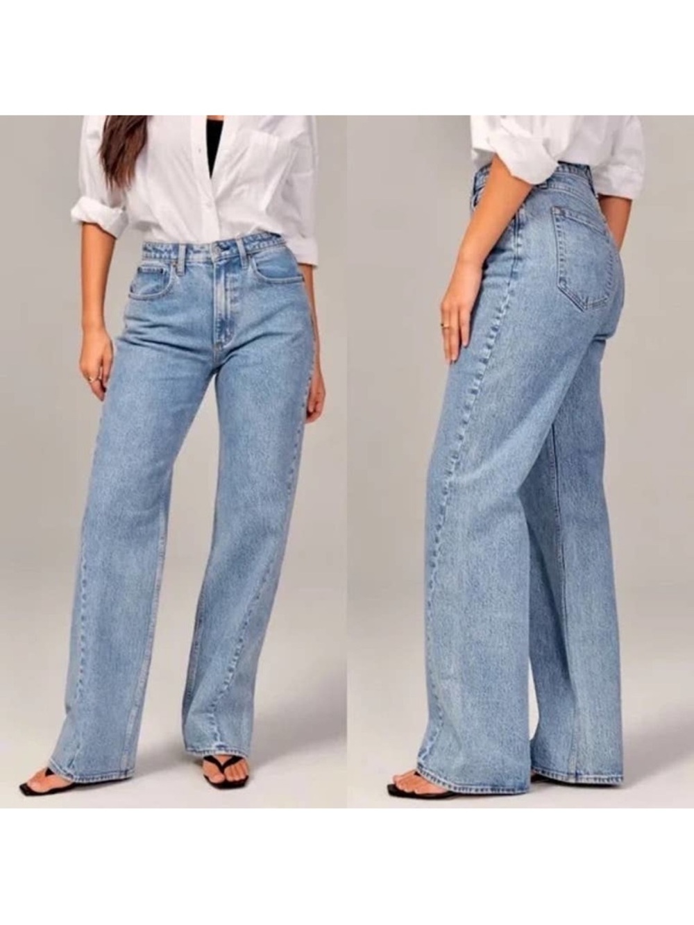 Abercrombie & Fitch Light Blue Boyfriend Jeans
